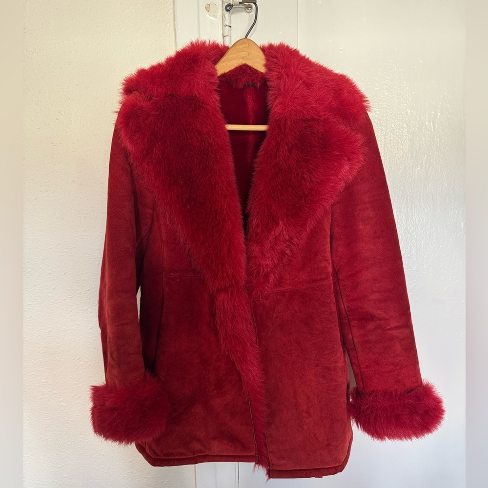 Marvin Richards Vintage Suede and Faux Fur Jacket M